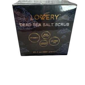 Lovery Lavender Dead Sea Salt Scrub 22oz. New / Sealed!